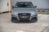 Maxton Design - Racing Durability Front Splitter + Flaps Audi RS3 8V Sportback Front Spoiler Maxton Design royalty-bespoke.myshopify.com