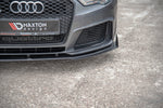 Maxton Design - Racing Durability Front Splitter + Flaps Audi RS3 8V Sportback