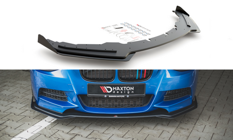 Maxton Design - Racing Durability Front Splitter + Flaps BMW M135i F20 Front Spoiler Maxton Design royalty-bespoke.myshopify.com