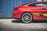 Maxton Design - Racing Durability Rear Side Splitters + Flaps Mercedes Benz C43 AMG C205 Coupe