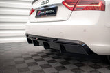 Maxton Design - Rear Valance Audi A5 Coupe / Sportback 8T (Facelift) (Version with dual exhausts on one side) Rear Diffuser Maxton Design royalty-bespoke.myshopify.com