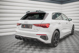Maxton Design - Rear Valance + Exhaust Ends Imitation Audi A3 S-Line 8Y Sportback Rear Diffuser Maxton Design royalty-bespoke.myshopify.com