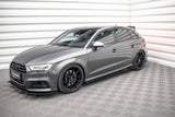 Maxton Design - Side Skirts Diffusers Audi S3 & A3 S-Line Sportback 8V Facelift