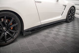 Maxton Design - Side Skirts Diffusers + Flaps Nissan GTR R35 Facelift