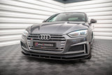 Maxton Design - Street Pro Front Splitter Audi A5 S-Line / S5 Coupe / Sportback F5 Front Spoiler Maxton Design royalty-bespoke.myshopify.com