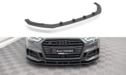 Maxton Design - Street Pro Front Splitter Audi S3 & A3 S-Line Sportback 8V Facelift Front Spoiler Maxton Design royalty-bespoke.myshopify.com