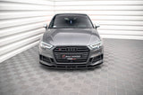 Maxton Design - Street Pro Front Splitter Audi S3 & A3 S-Line Sportback 8V Facelift Front Spoiler Maxton Design royalty-bespoke.myshopify.com