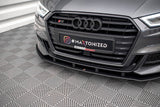 Maxton Design - Street Pro Front Splitter Audi S3 & A3 S-Line Sportback 8V Facelift Front Spoiler Maxton Design royalty-bespoke.myshopify.com
