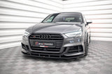 Maxton Design - Street Pro Front Splitter Audi S3 & A3 S-Line Sportback 8V Facelift Front Spoiler Maxton Design royalty-bespoke.myshopify.com