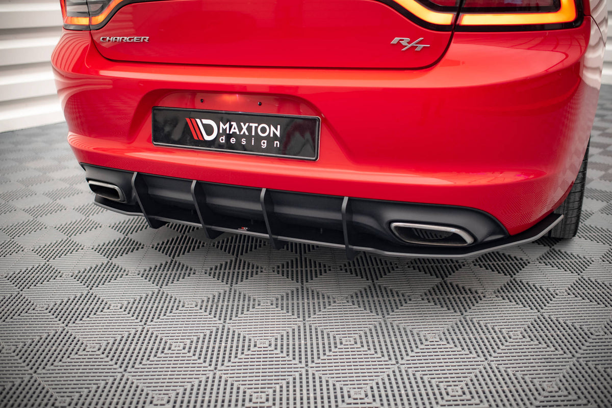 Maxton Diffuser Maxton Design - Street Pro Rear Diffuser Dodge Charger RT MK7 Facelift ...