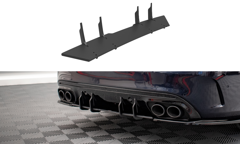 Maxton Design - Street Pro Rear Diffuser Mercedes Benz C43 AMG Sedan ...
