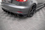 Maxton Design - Street Pro Rear Side Splitters Audi S3 Sportback 8V Facelift