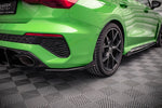 Maxton Design - Street Pro Rear Side Splitters + Flaps Audi RS3 Sedan 8Y
