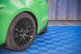 Maxton Design - Street Pro Rear Side Splitters V.1 + Flaps Ford Mustang GT MK6 (Facelift)
