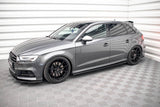 Maxton Design - Street Pro Side Skirts Diffusers Audi S3 & A3 S-Line Sportback 8V Facelift Side Skirts Diffusers Maxton Design royalty-bespoke.myshopify.com