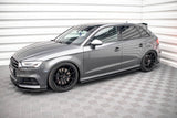 Maxton Design - Street Pro Side Skirts Diffusers Audi S3 & A3 S-Line Sportback 8V Facelift