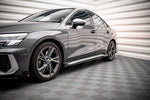 Maxton Design - Street Pro Side Skirts Diffusers + Flaps Audi S3 / A3 S-Line 8Y