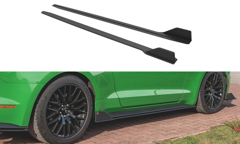Maxton Design - Street Pro Side Skirts Diffusers V.2 Ford Mustang GT MK6 (Facelift)