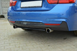 Maxton Design - Central Rear Splitter (without vertical bars) BMW Series 4 Coupe / Gran Coupe / Cabrio M-Pack F32 / F36 / F33