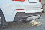 Maxton Design - Central Rear Splitter (with vertical bars) BMW X4 M-Pack F26