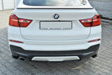Maxton Design - Central Rear Splitter (without vertical bars) BMW X4 M-Pack F26 Rear Diffuser Maxton Design royalty-bespoke.myshopify.com