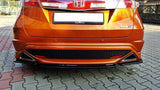 Maxton Design - Central Rear Splitter Honda Civic MK8 Type S/R Rear Diffuser Maxton Design royalty-bespoke.myshopify.com