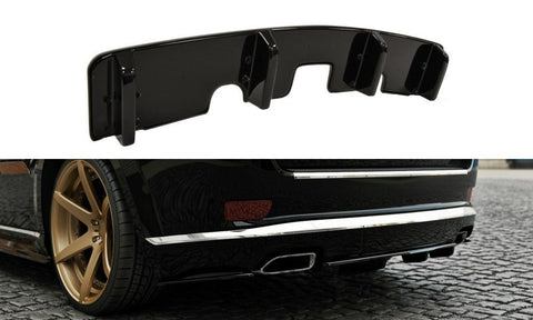 Maxton Design - Central Rear Splitter (with vertical bars) Jeep Grand Cherokee WK2 Summit (Facelift) Rear Diffuser Maxton Design royalty-bespoke.myshopify.com