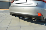 Maxton Design - Central Rear Splitter (with vertical bars) Lexus IS MK3 T Rear Diffuser Maxton Design royalty-bespoke.myshopify.com