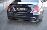 Maxton Design - Central Rear Splitter Mercedes Benz S-Class W222 AMG-Line