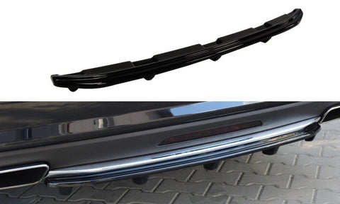 Maxton Design - Central Rear Splitter (with vertical bars) Mercedes Benz CLS-Class C218 AMG-Line Rear Diffuser Maxton Design royalty-bespoke.myshopify.com