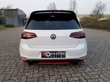 Maxton Design - Central Rear Splitter Volkswagen Golf GTI Clubsport MK7 Rear Diffuser Maxton Design royalty-bespoke.myshopify.com Red Red