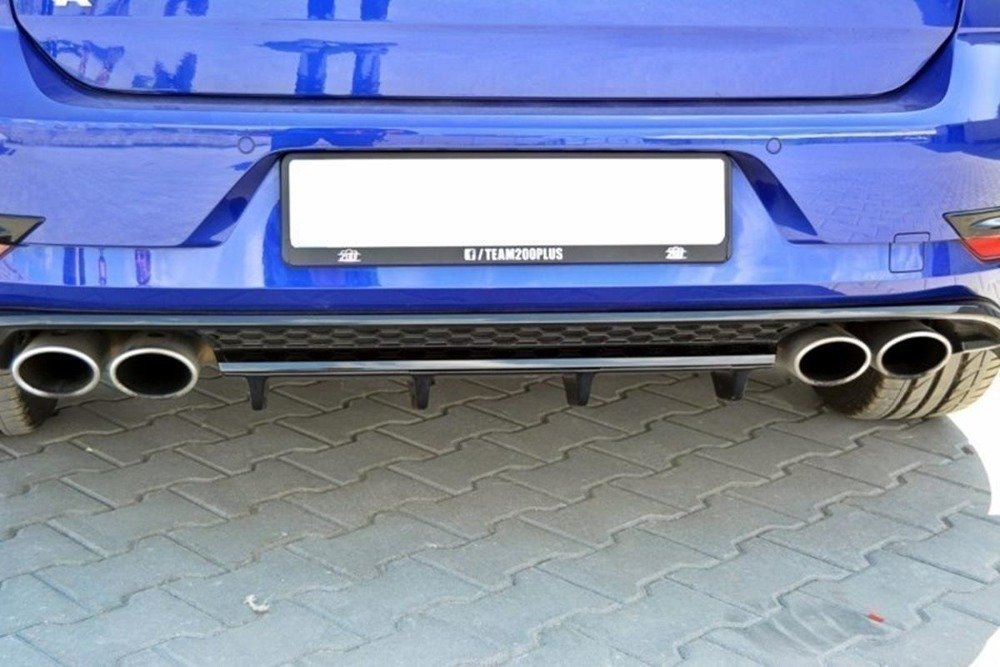 Maxton Design - Central Rear Splitter Volkswagen Golf R MK7.5 | Royal ...