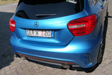 Maxton Design - Central Rear Splitter (with vertical bars) Mercedes Benz A-Class W176 AMG-Line (Pre-Facelift)