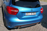 Maxton Design - Central Rear Splitter (without vertical bars) Mercedes Benz A-Class W176 AMG-Line (Pre-Facelift) Rear Diffuser Maxton Design royalty-bespoke.myshopify.com