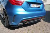 Maxton Design - Central Rear Splitter (without vertical bars) Mercedes Benz A-Class W176 AMG-Line (Pre-Facelift)