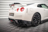 Maxton Design - Central Rear Splitter + Flaps Nissan GTR R35 Facelift Rear Diffuser Maxton Design royalty-bespoke.myshopify.com