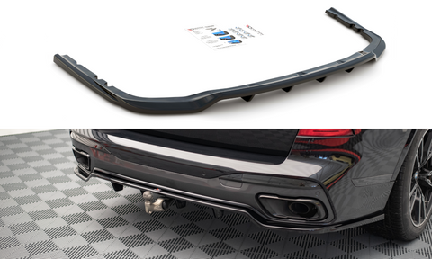 Maxton Design - Central Rear Splitter (with vertical bars) BMW X7 M G07