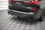 Maxton Design - Central Rear Splitter (with vertical bars) BMW X7 M G07 Rear Diffuser Maxton Design royalty-bespoke.myshopify.com