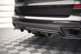 Maxton Design - Central Rear Splitter (with vertical bars) BMW X7 M G07 Rear Diffuser Maxton Design royalty-bespoke.myshopify.com