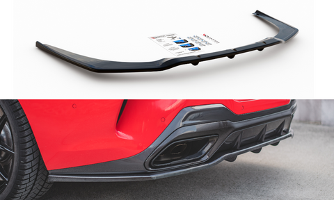 Maxton Design - Central Rear Splitter (with vertical bars) BMW Series 8 Coupe M-Pack G15 & 8 Cabrio M-Pack G14