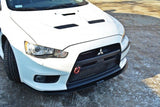 Maxton Design - Racing Front Splitter V.3 Mitsubishi Lancer EVO X Front Spoiler Maxton Design royalty-bespoke.myshopify.com