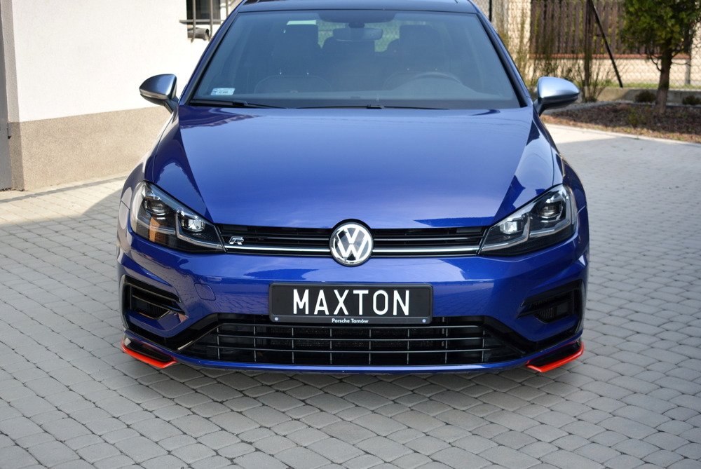 Maxton Design - Front Splitter V.8 Volkswagen Golf R / R-Line MK7.5 ...