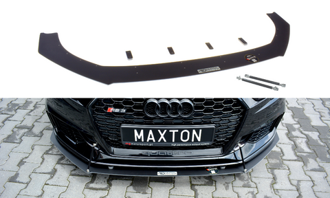 Maxton Design - Front Racing Splitter V.1 Audi RS3 8V FL Sportback Front Spoiler Maxton Design royalty-bespoke.myshopify.com