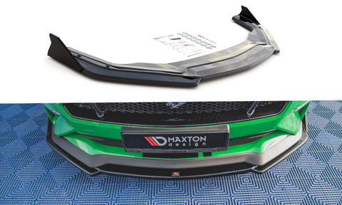 Maxton Design - Front Splitter + Flaps V.2 Ford Mustang GT MK6 (Facelift)