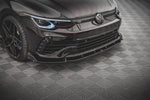 Maxton Design - Front Splitter + Flaps V.2 Volkswagen Golf R MK8