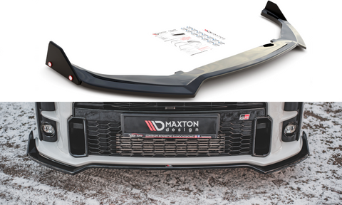 Maxton Design - Front Splitter + Flaps V.3 Toyota GR Yaris MK4 Front Spoiler Maxton Design royalty-bespoke.myshopify.com