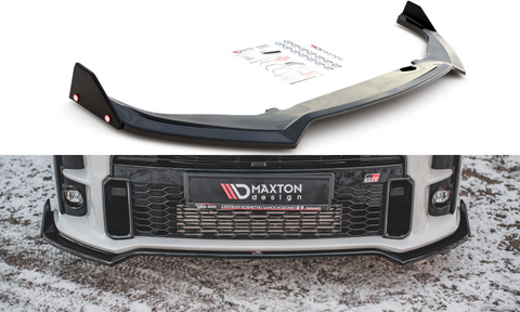Maxton Design - Front Splitter + Flaps V.3 Toyota GR Yaris MK4