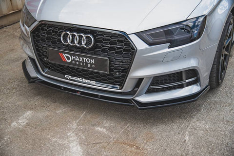 Audi 8v A3 SLine and S3 Facelift Carbon Fiber Front Lip Spoiler
