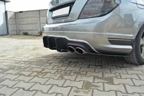 Maxton Design - Rear Diffuser + Rear Side Splitters Mercedes Benz C-Class Sedan/Estate AMG-Line W204/S204 Rear Diffuser Maxton Design royalty-bespoke.myshopify.com