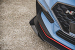 Maxton Design - Racing Durability Front Splitter + Flaps Hyundai I30N MK3 Hatchback / Fastback